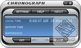 Chronograph Atomic Time Clock