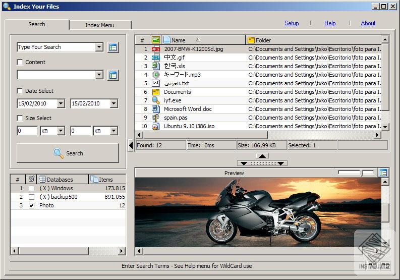 Index Your Files