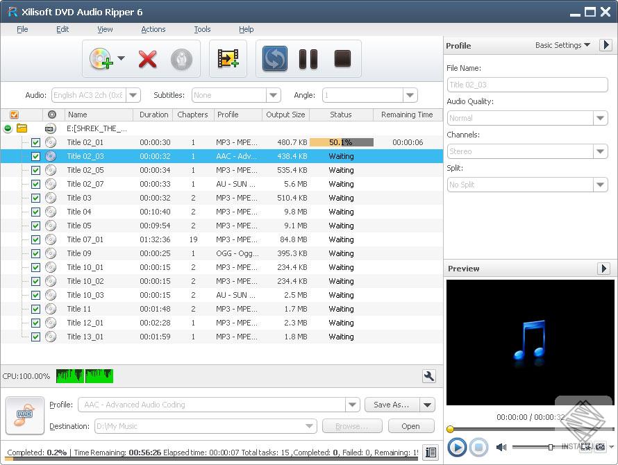 Xilisoft DVD Audio Ripper