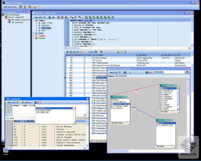SQLite3 database manager