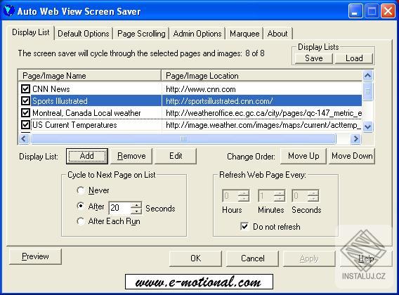 Auto Web View Screensaver