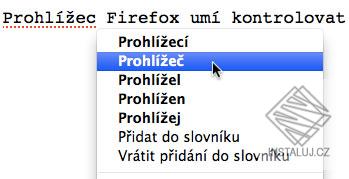 České slovníky pro kontrolu pravopisu