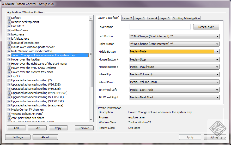 X-Mouse Button Control