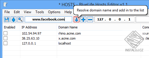 BlueLifeHosts editor