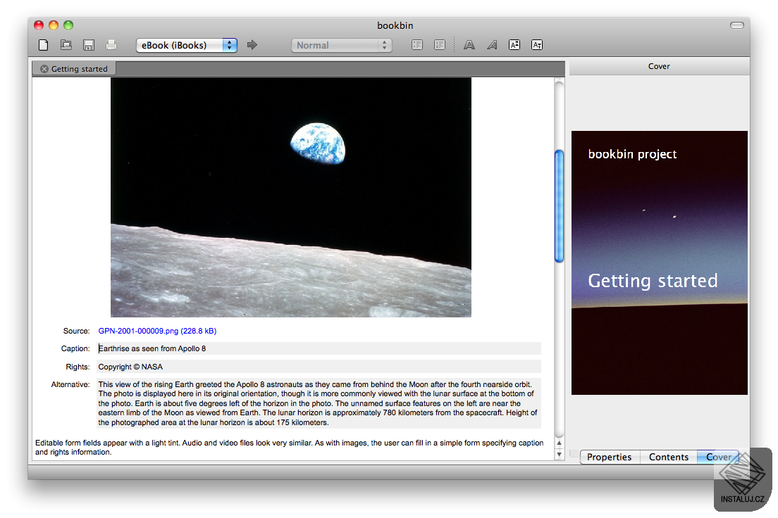 bookbin eBook authoring