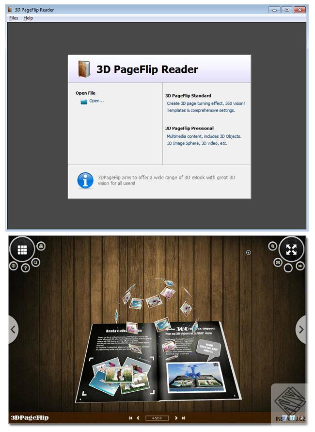 3D PageFlip Reader