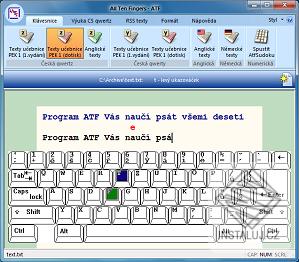 ATF - psaní všemi deseti