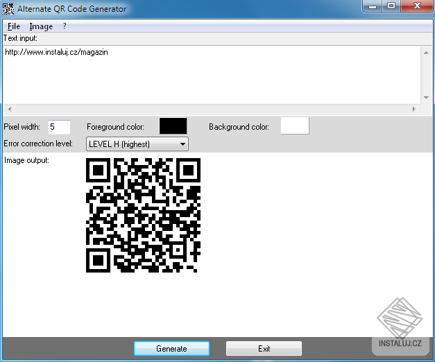 Alternate QR Code Generator