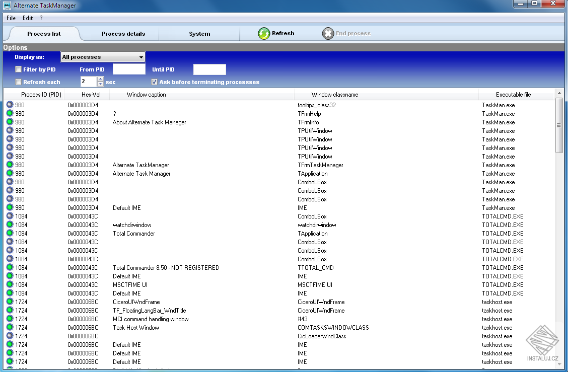 Alternate Task Manager