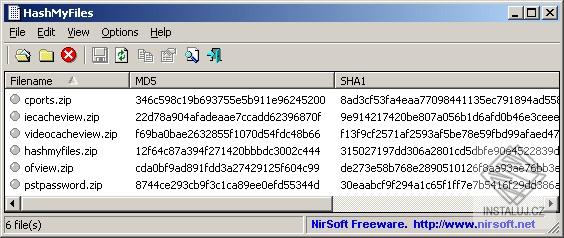 HashMyFiles