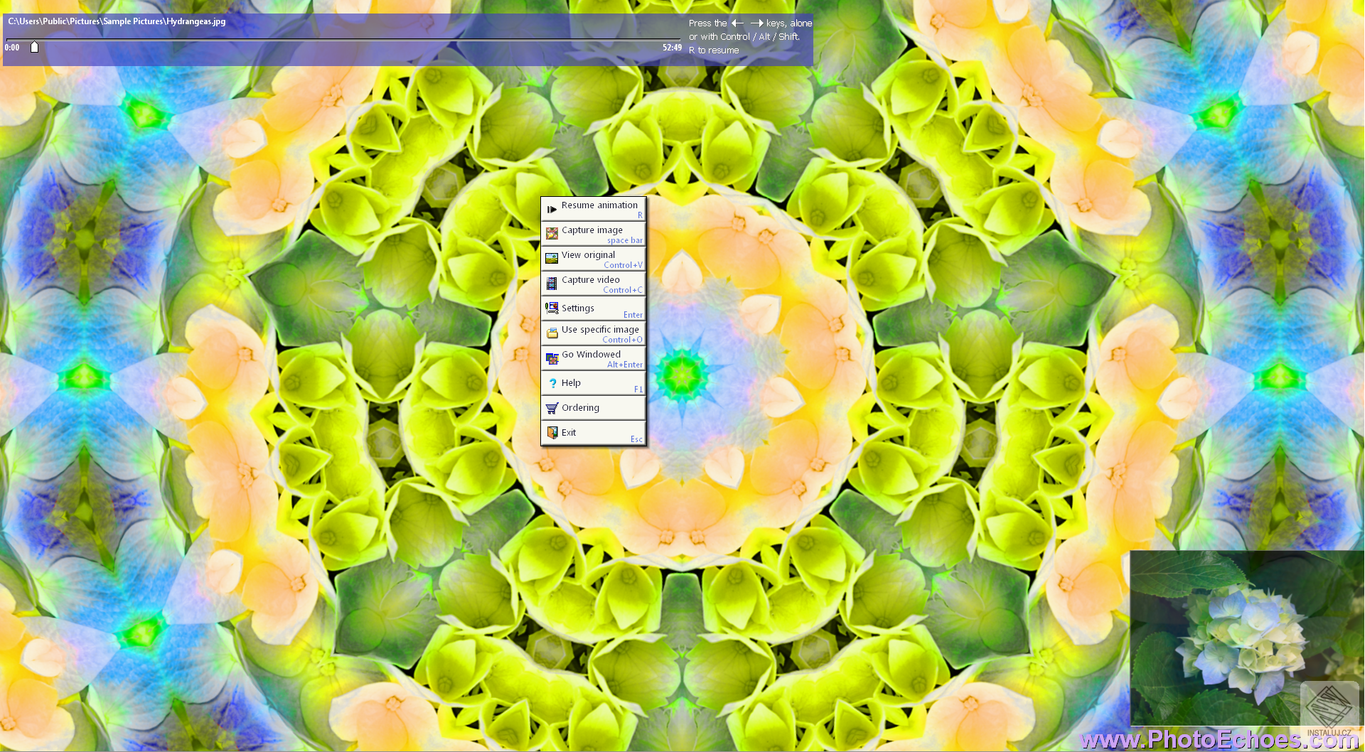 PhotoEchoes Kaleidoscope