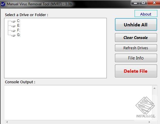 Manual Virus Removal Tool