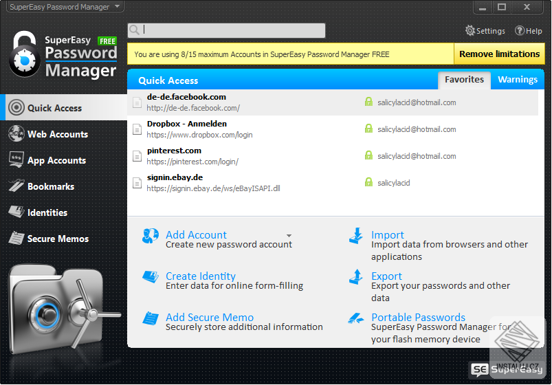 SuperEasy Password Manager