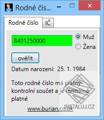 Rodné číslo a IČ