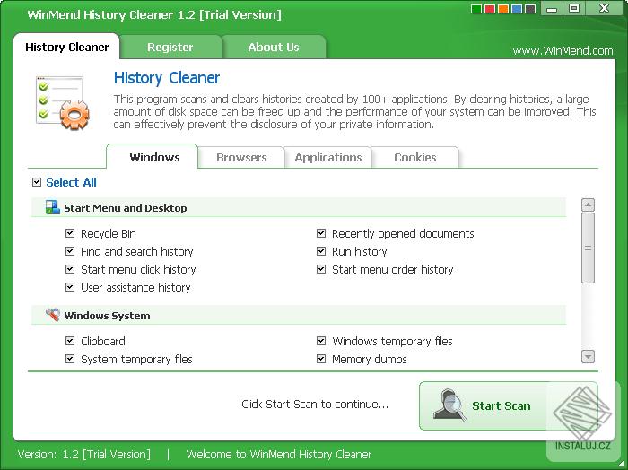 WinMend History Cleaner