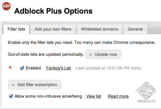 Adblock Plus pro Internet Explorer