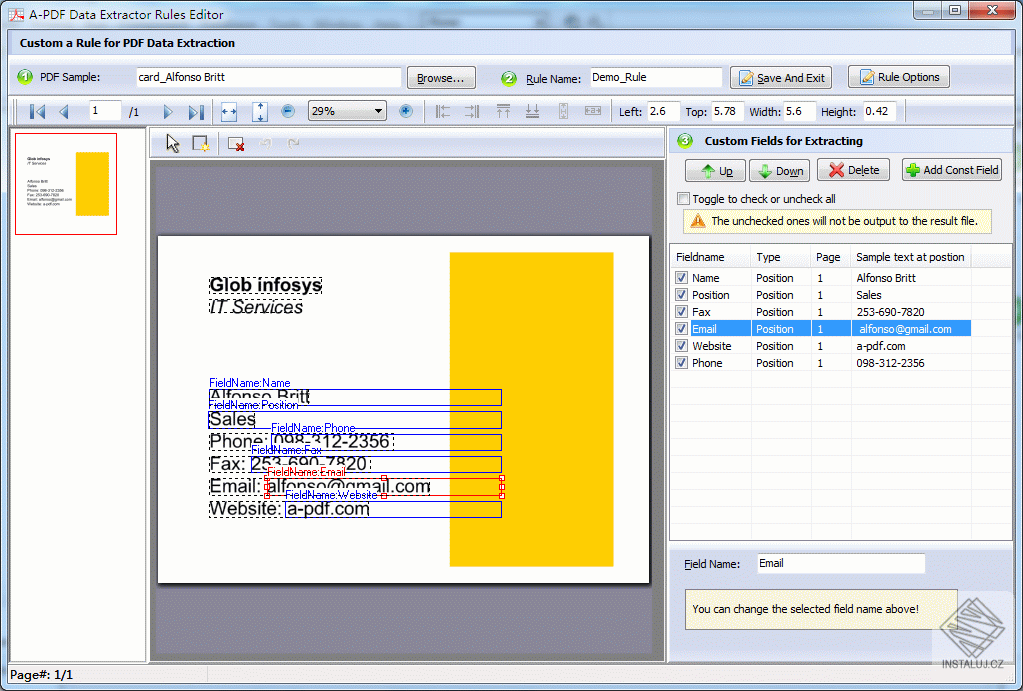 A-PDF Data Extractor