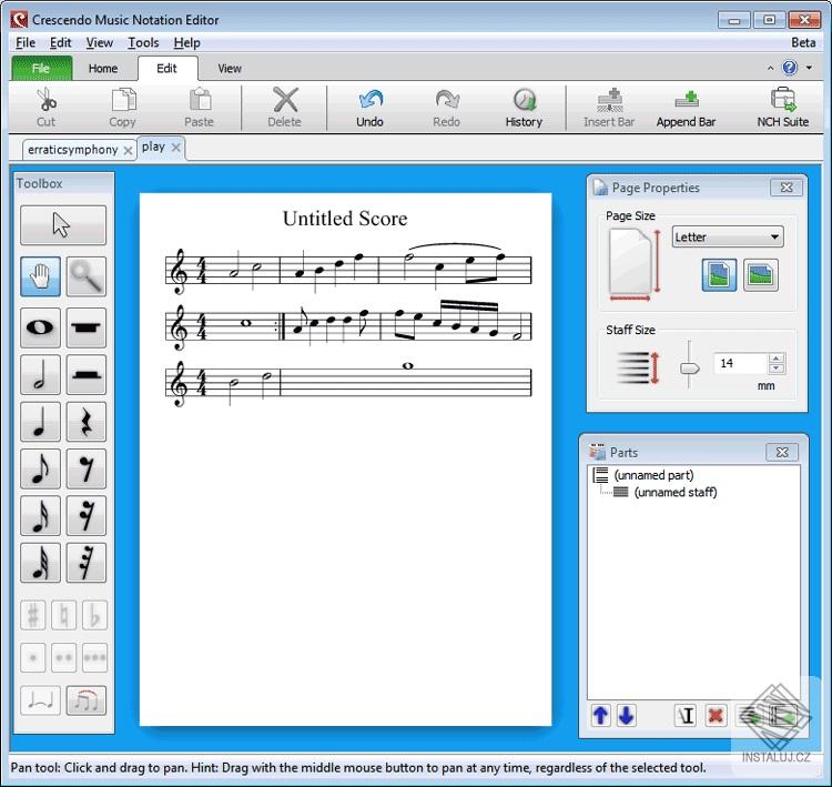 Crescendo Music Notation Editor