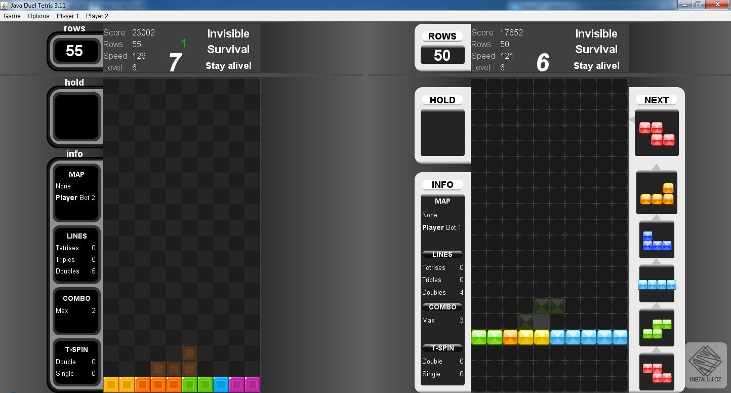 Java Duel Tetris