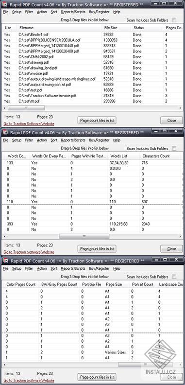 Rapid PDF Count