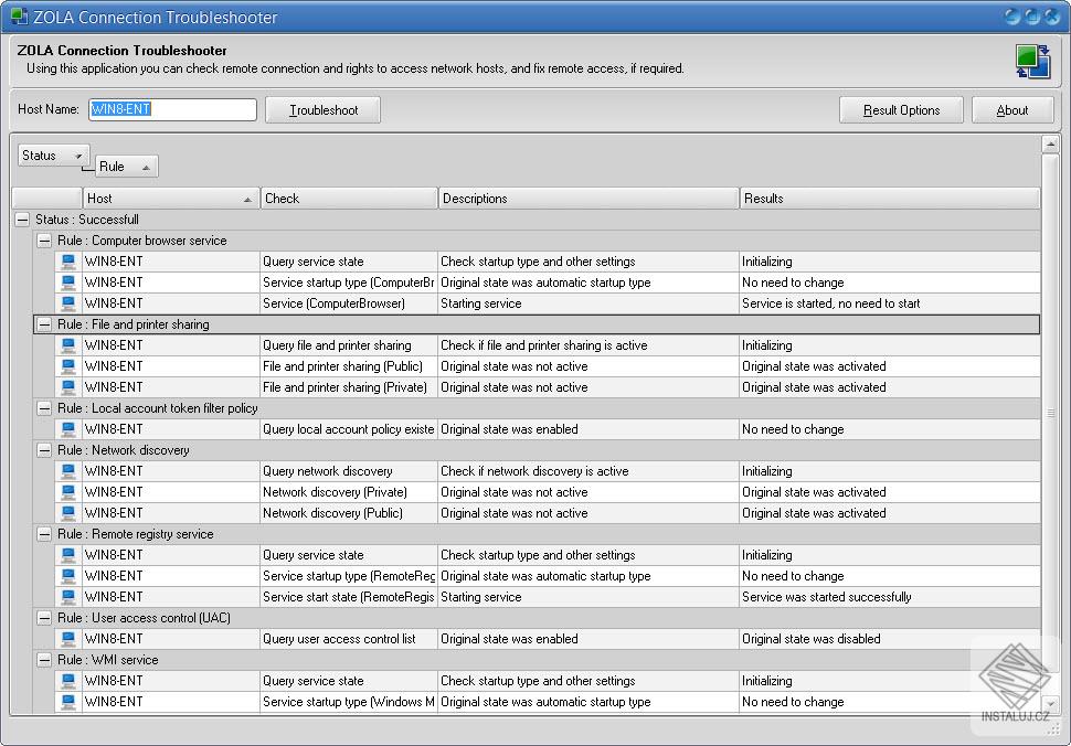 ZOLA Connection Troubleshooter