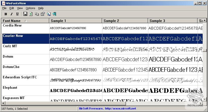 WinFontsView