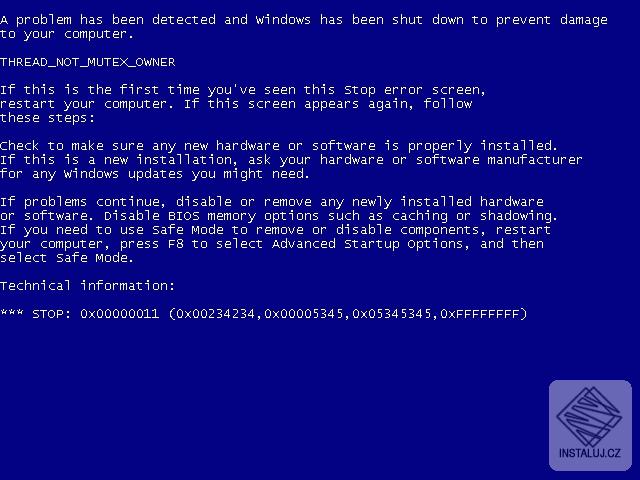 StartBlueScreen