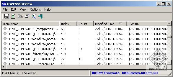 UserAssistView