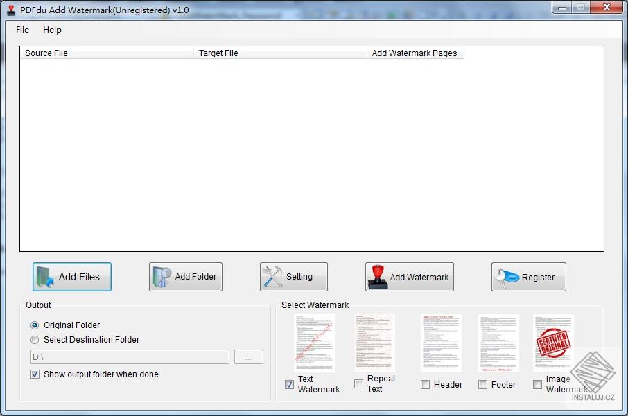 PDFdu Add Watermark