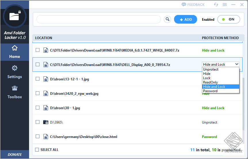 Anvi Folder Locker Free
