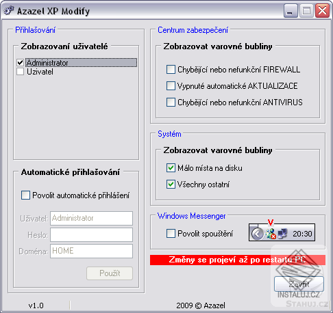 Azazel XP Modify