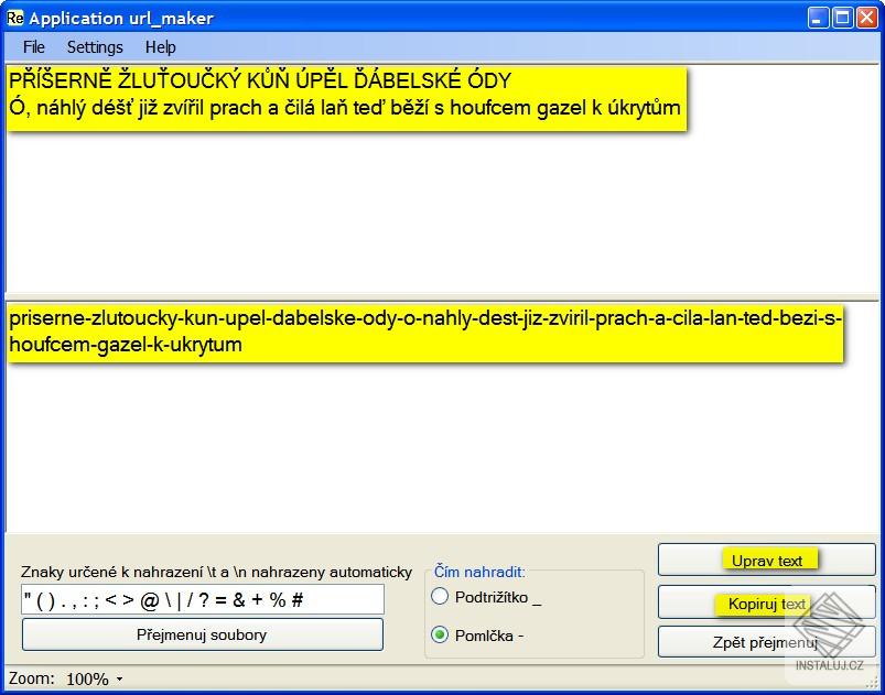 Batch rename files to valid URL name