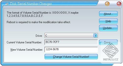 Disk Serial Number Changer