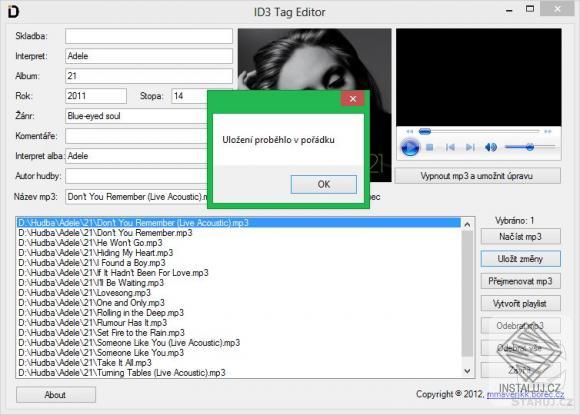 ID3 Tag Editor