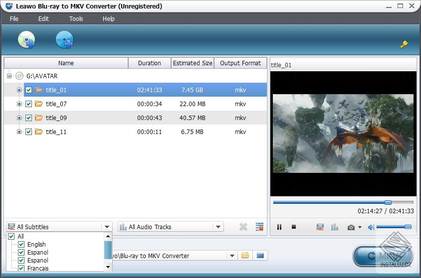 Leawo Blu-ray to MKV Converter
