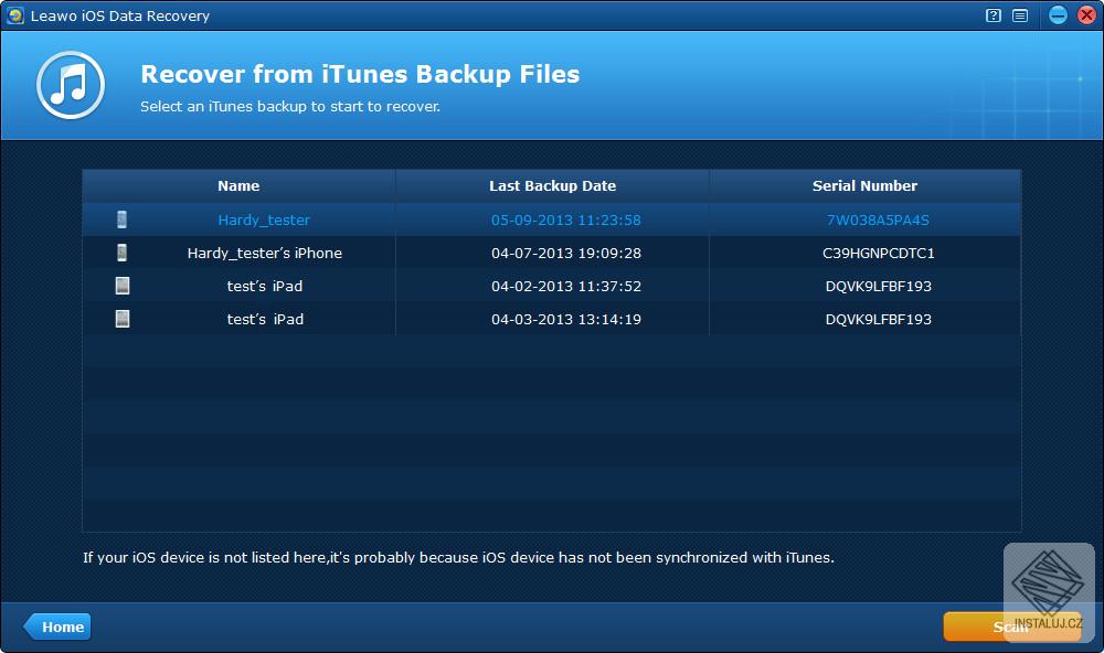 Leawo iPhone Data Recovery