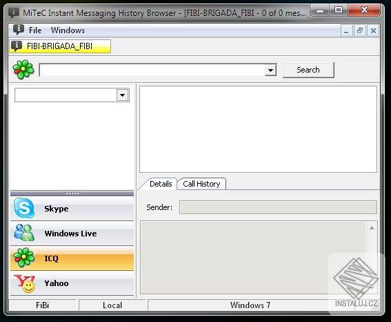 Instant Messaging History Browser