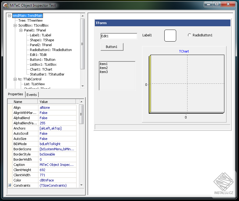 Runtime Object Inspector Component