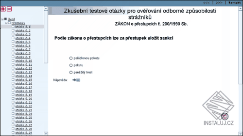 Otázky pro odbornou způsobilost strážníků
