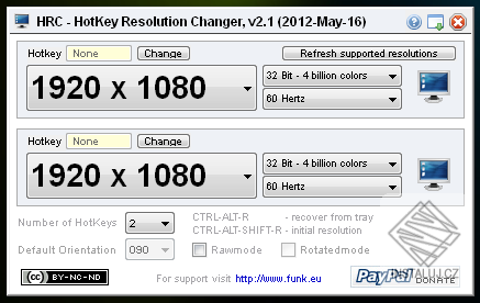 HotKey Resolution Changer