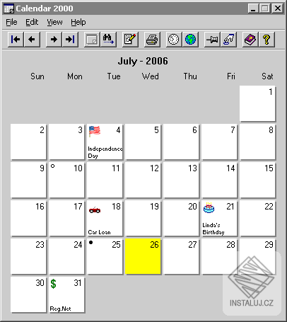 Calendar 2000