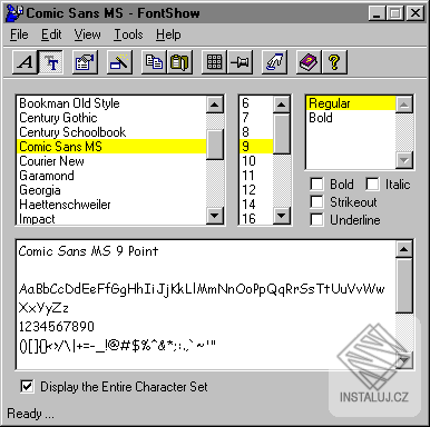 FontShow 2000