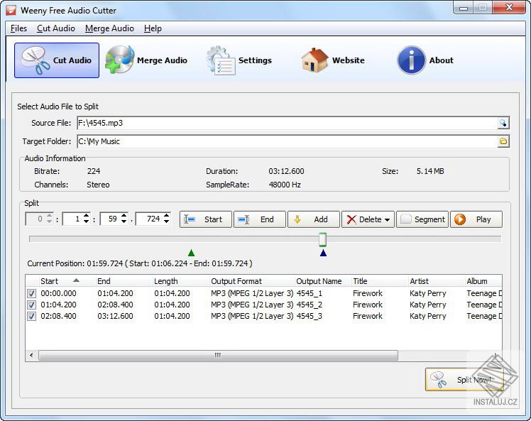 Weeny Free Audio Cutter