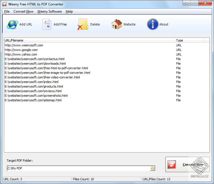 Weeny Free HTML to PDF Converter