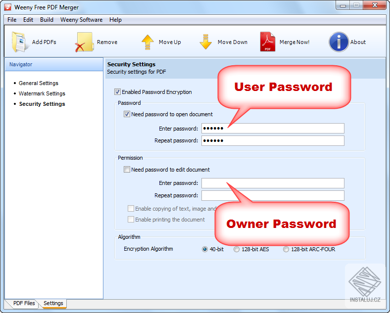 Weeny Free PDF Password Remover