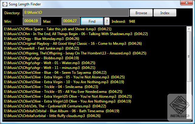Song Length Finder