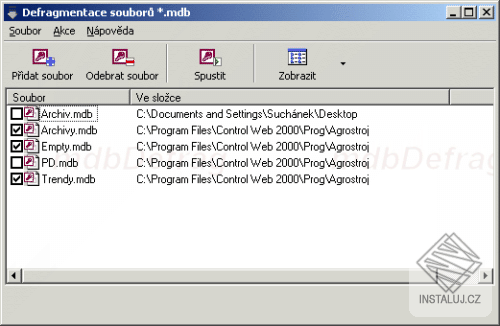 mdb DEFRAG