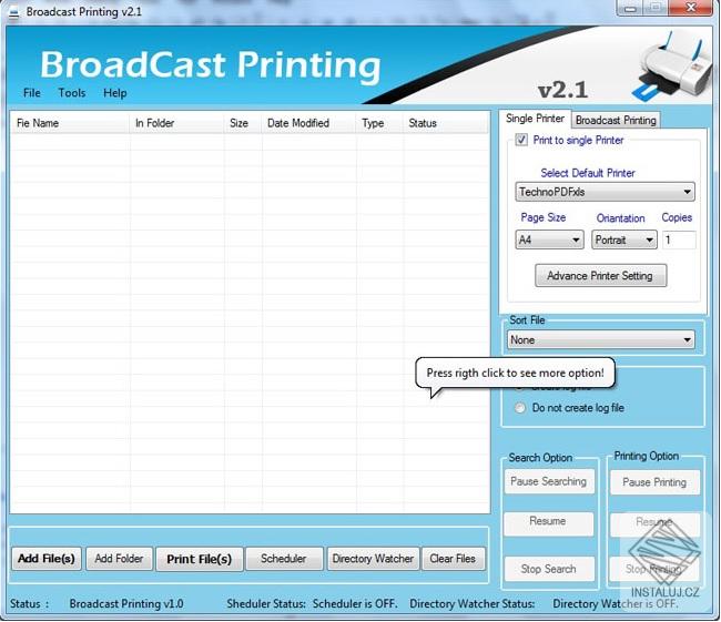 Broadcast Batch Printing