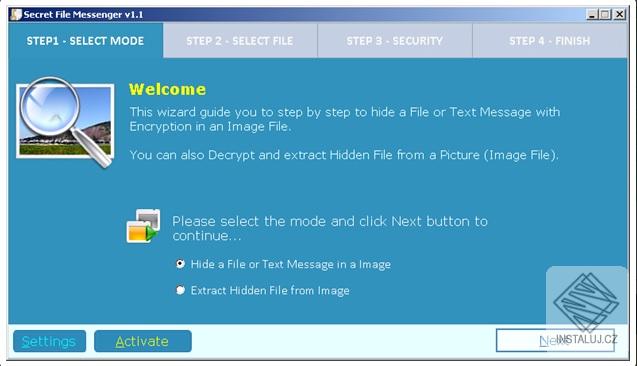 Secret File & Text Messenger