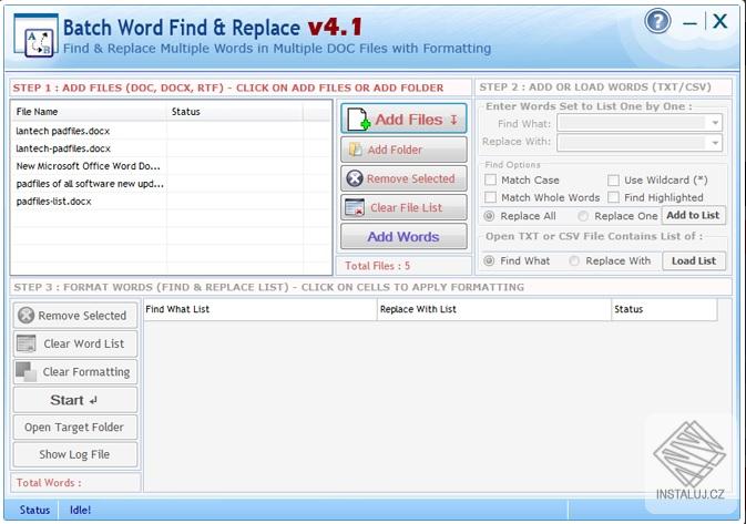 Batch Word Find & Replace